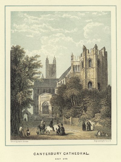 Cathédrale de Canterbury, extrémité est - Hablot Knight Browne